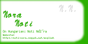 nora noti business card